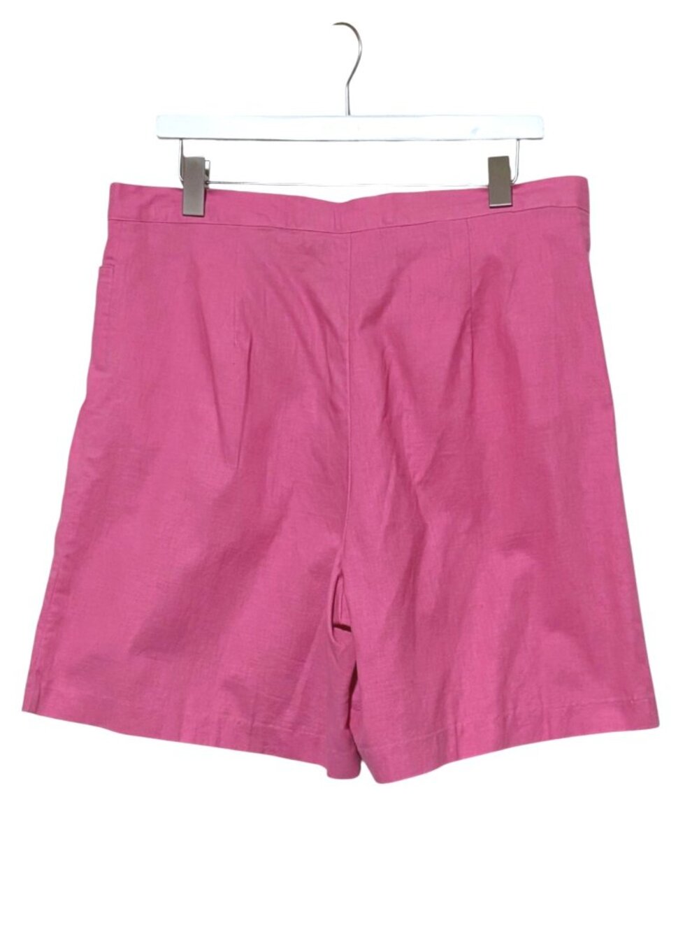 VTG Newport News Linen Blend Bermuda Shorts 18 Pink Pockets Resort 32 x 7 - Picture 3 of 6